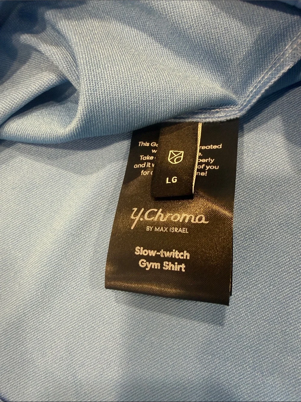 Men’s French Blue Half-Zip Performance Sweater, Size Large - Picture 4 of 5